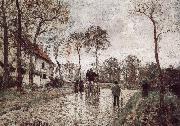 Camille Pissarro, Road Vehe is peaceful the postal vehicle